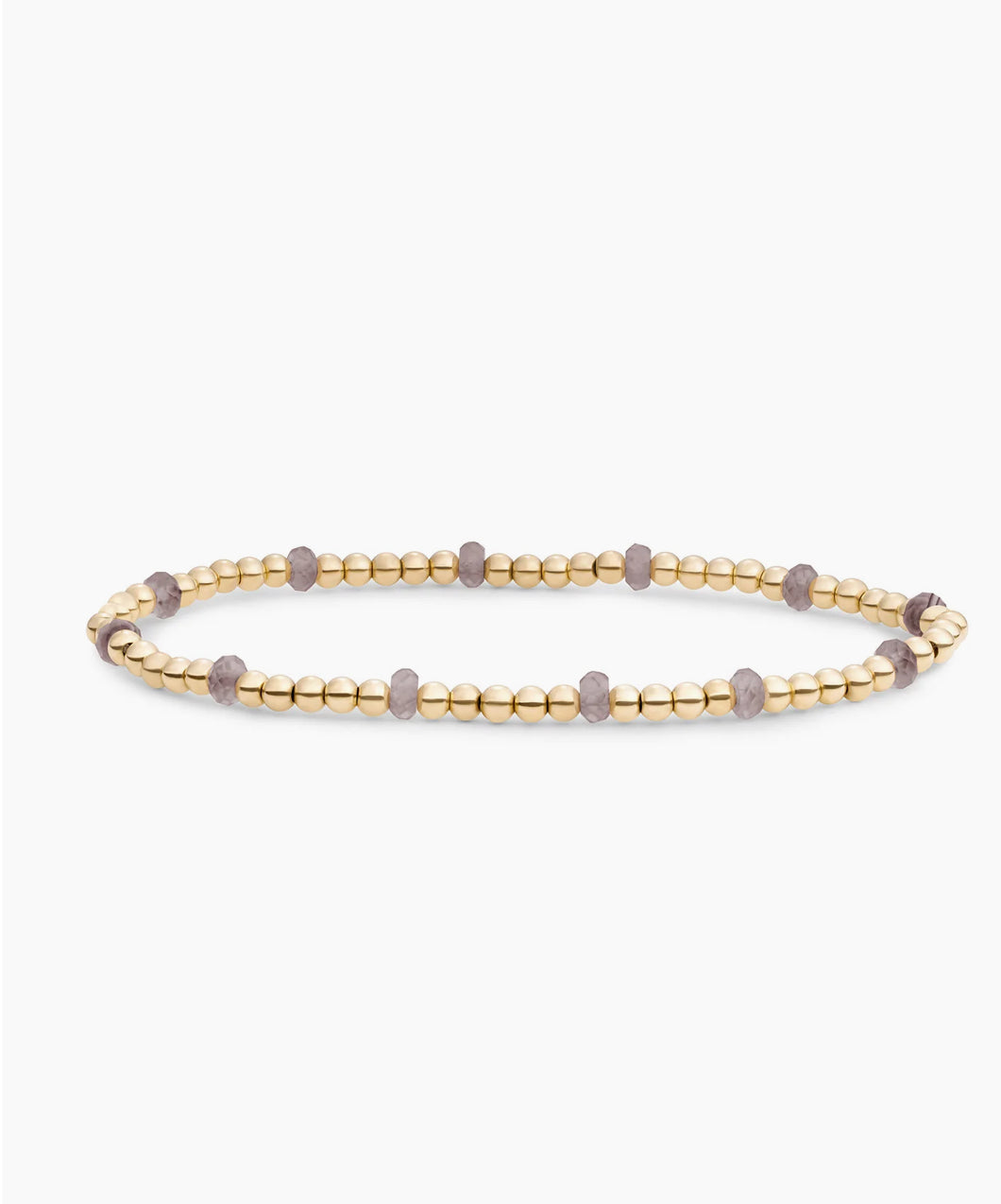 SPARKLING REVERSE ROUNDEL ARMBAND SMOKY QUARTZ