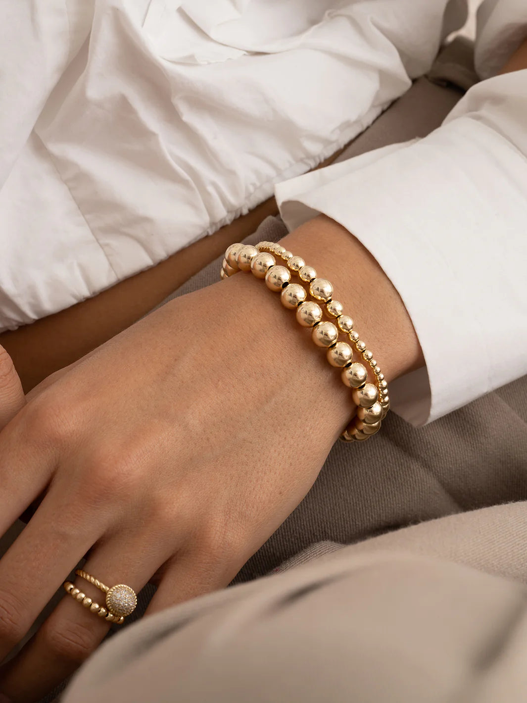 SPARKLING Bracelet Wave Mix Gold