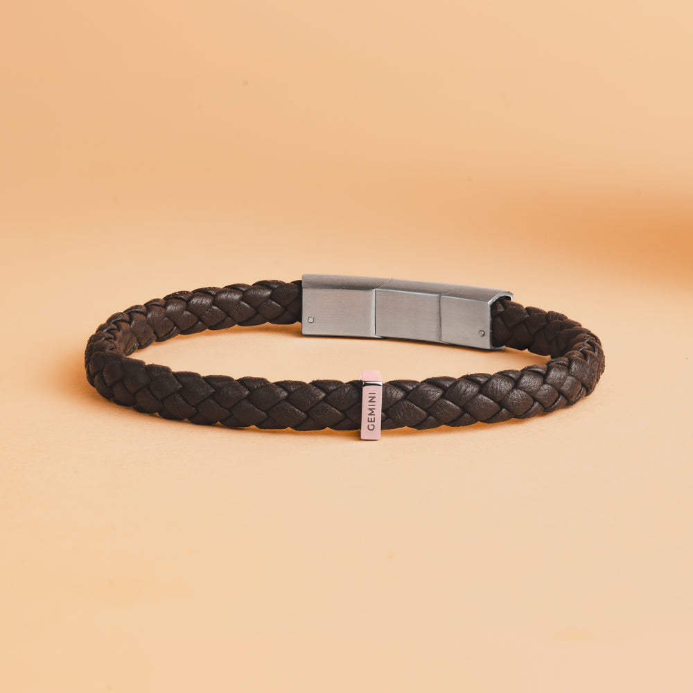 GEMENI UNA ARMBAND NAPPA LEDER BRUIN