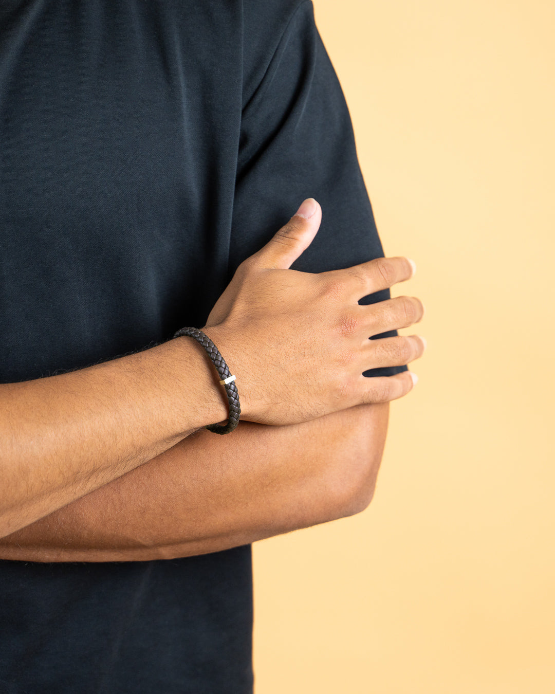 GEMENI UNA ARMBAND NAPPA LEDER BRUIN