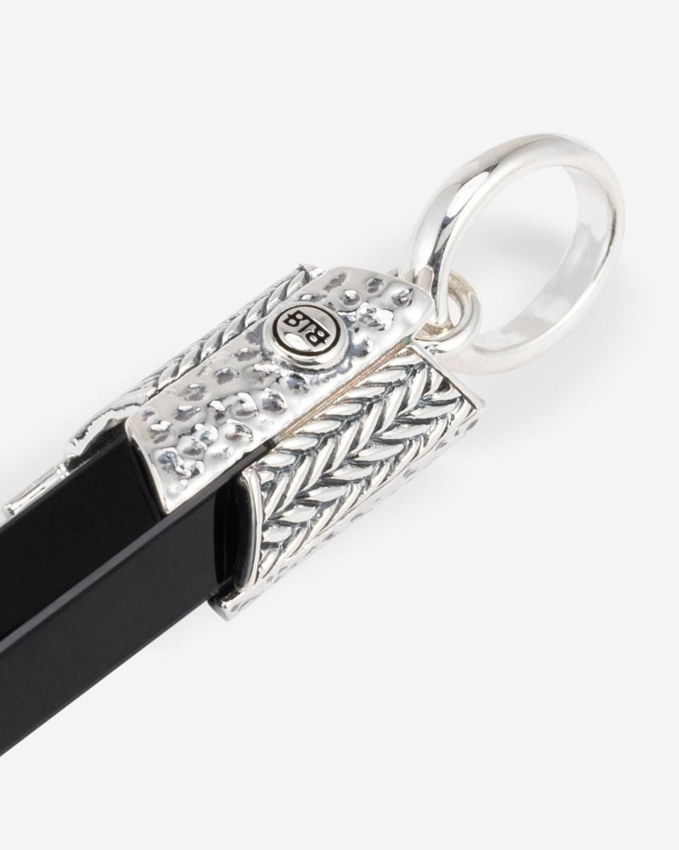 BUDDHA TO BUDDHA HANGER EDELSTEEN ZILVER ZWARTE ONYX