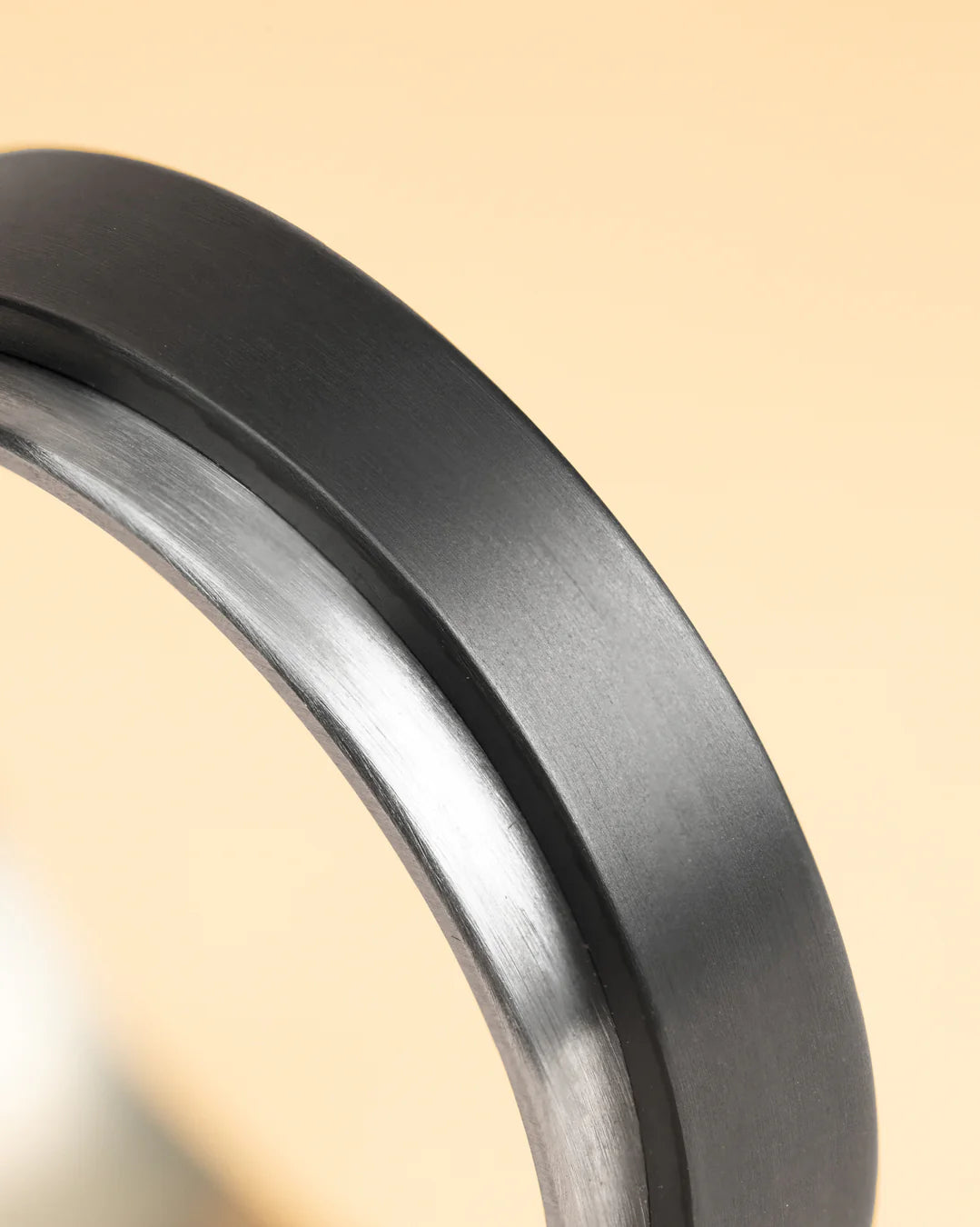 GEMENI TENDO ZILVEREN TWEEKLEURIGE TITANIUM RING