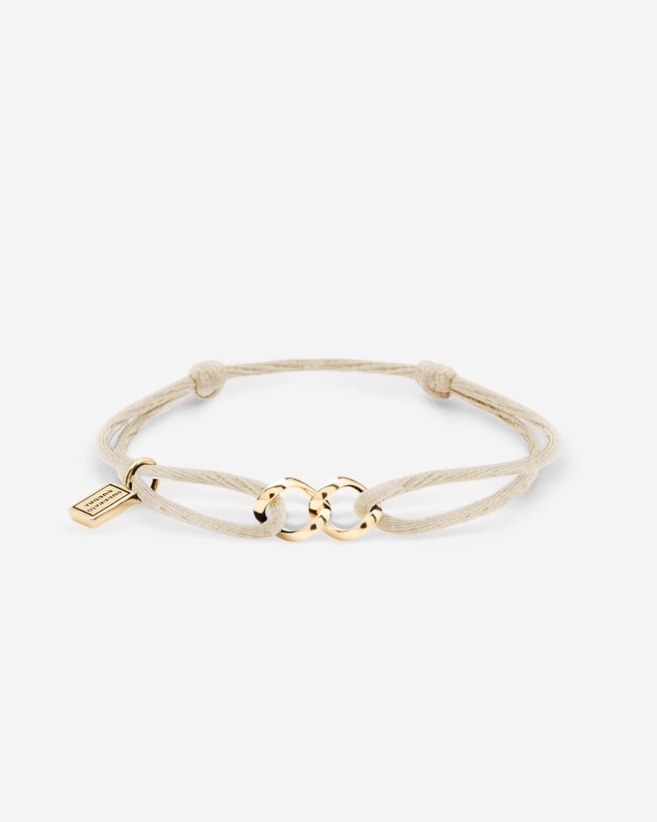 BUDDHA TO BUDDHA KOORD BRACELET CHAIN XS VERGULD BEIGE