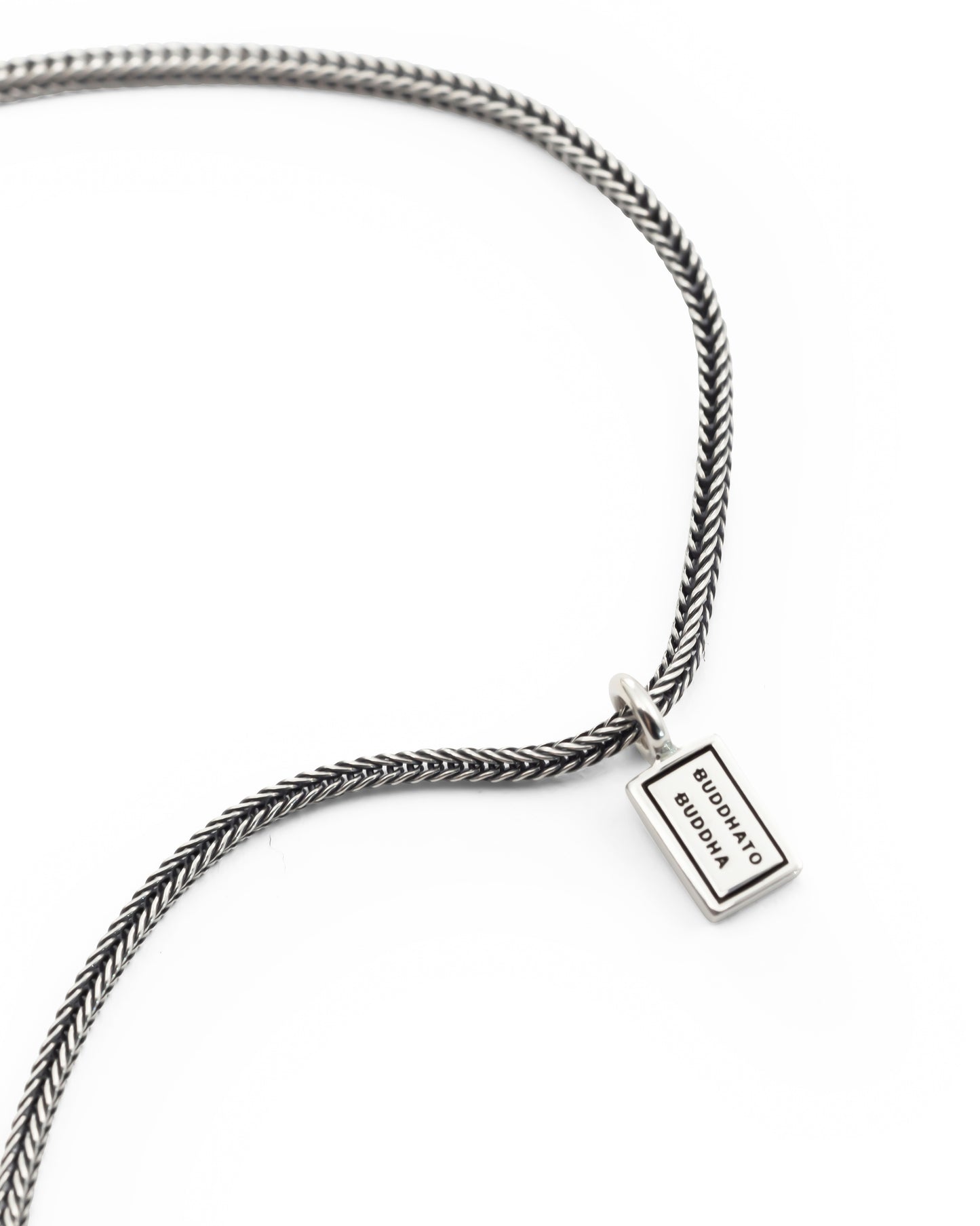 BUDDHA TO BUDDHA STACKING KETTING BARBARA ZILVER 65 CM