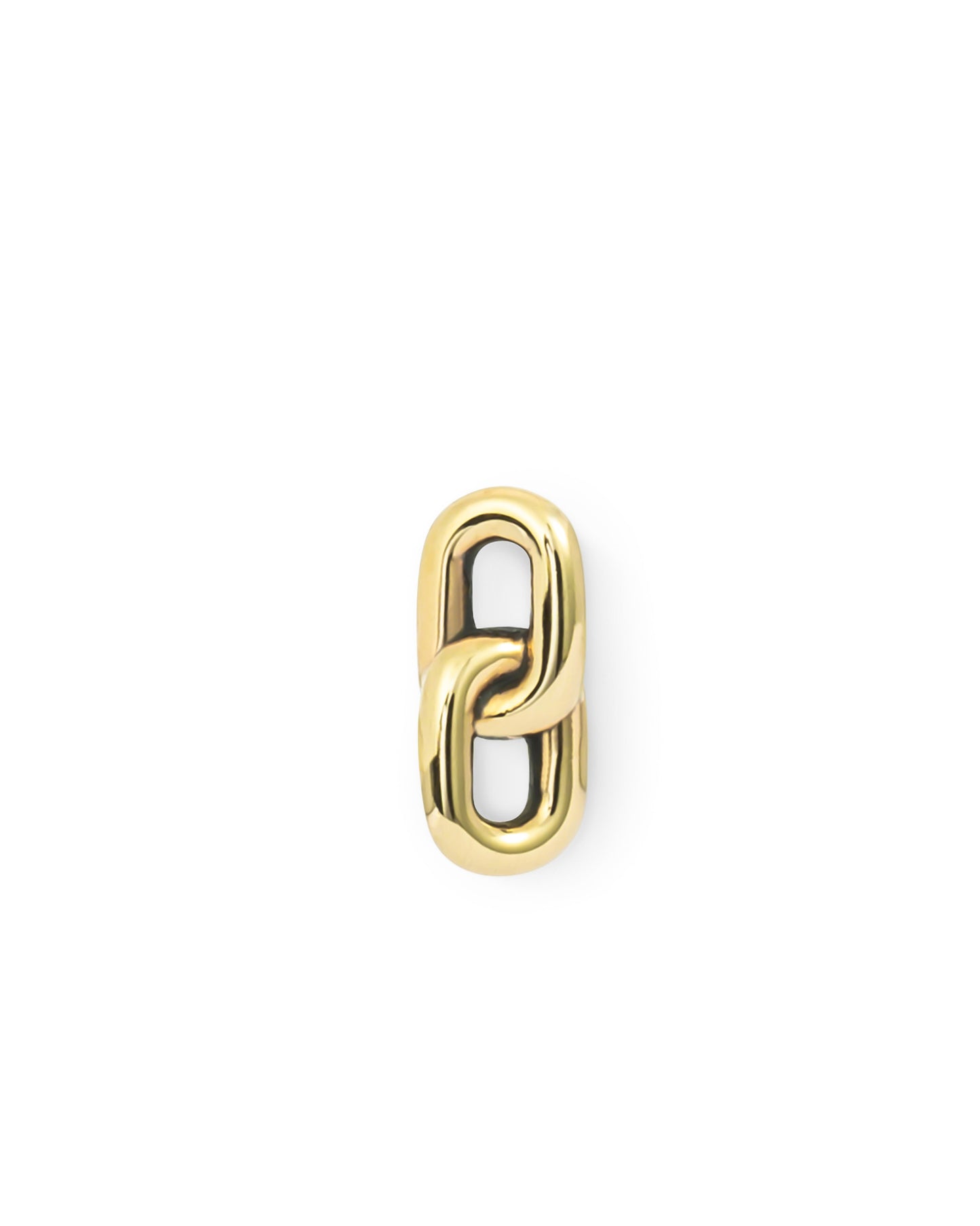 BUDDHA TO BUDDHA STUD DOUBLE LINK SINGLE PIECE 14KT