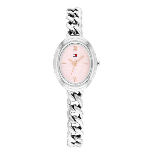 Tommy Hilfiger DEMI OVAL Zilverkleurig 28MM TH1782876