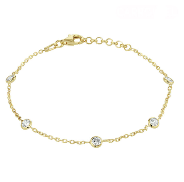 L-Kasius armband zirkonia 17 + 2 cm 3 micron