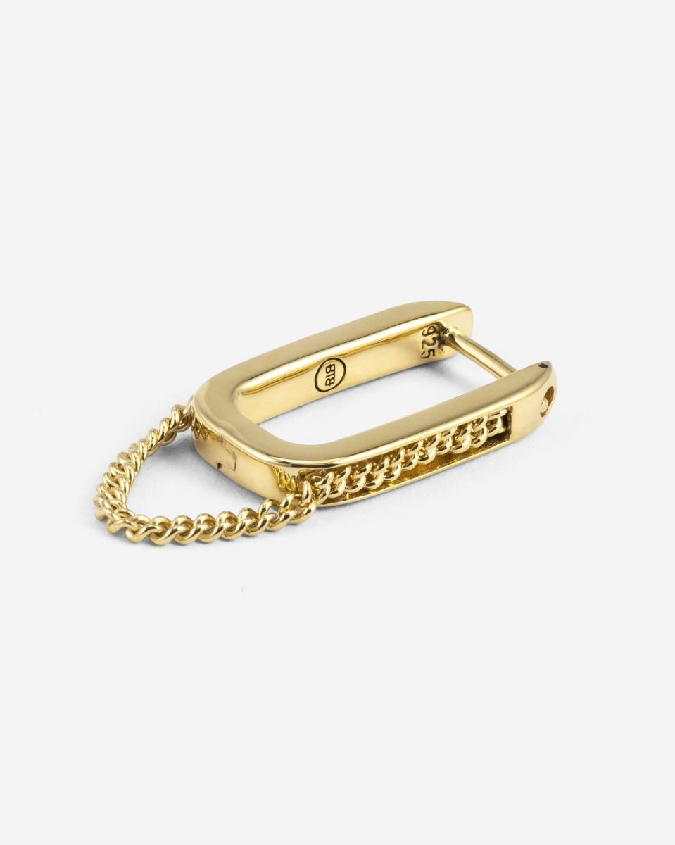 BUDDHA TO BUDDHA ESSENTIAL HOOP CHAINLINK VERGULD ZILVER SINGLE PIECE