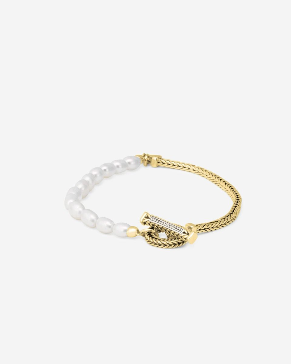 BUDDHA TO BUDDHA BARBARA MINI PAREL ARMBAND VERGULD ZILVER