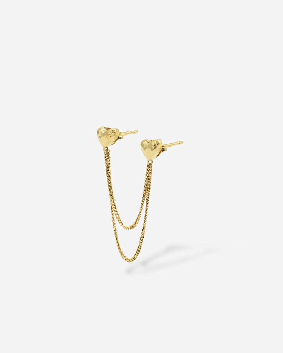 BUDDHA TO BUDDHA DUBBEL HART CHAIN VERGULD SINGLE PIECE