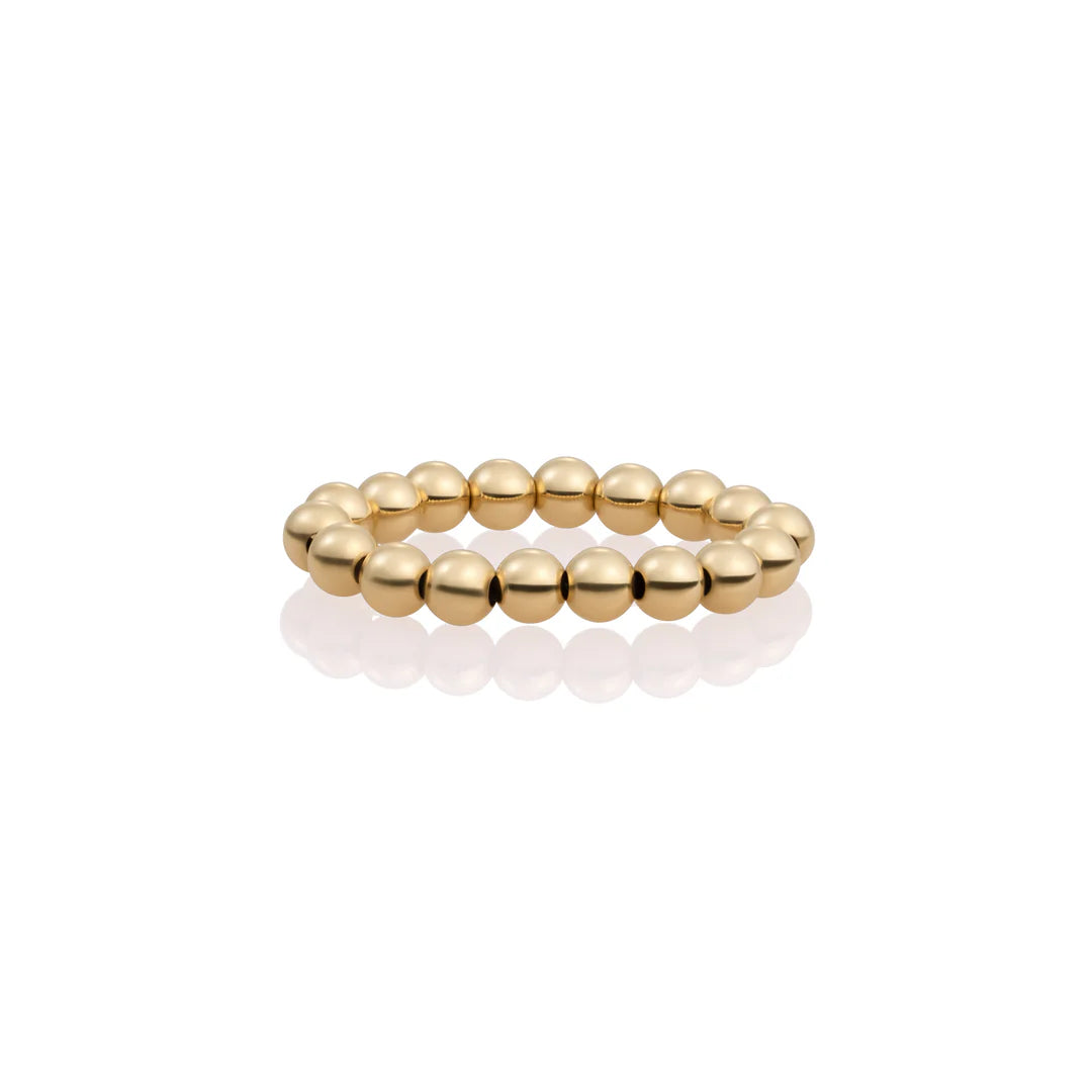 SPARKLING Ring 4mm Beads Gold