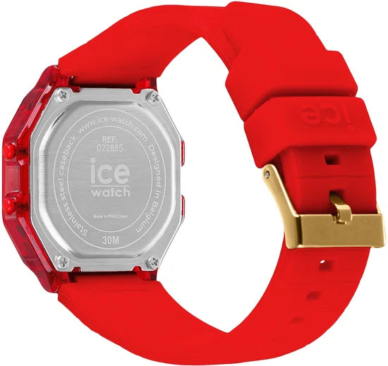 Ice Watch digit retro - Red passion - Clear - Small