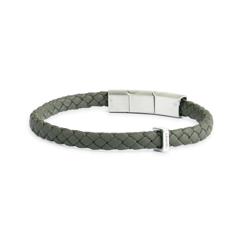 GEMENI UNA ARMBAND NAPPA LEDER LICHT GROEN