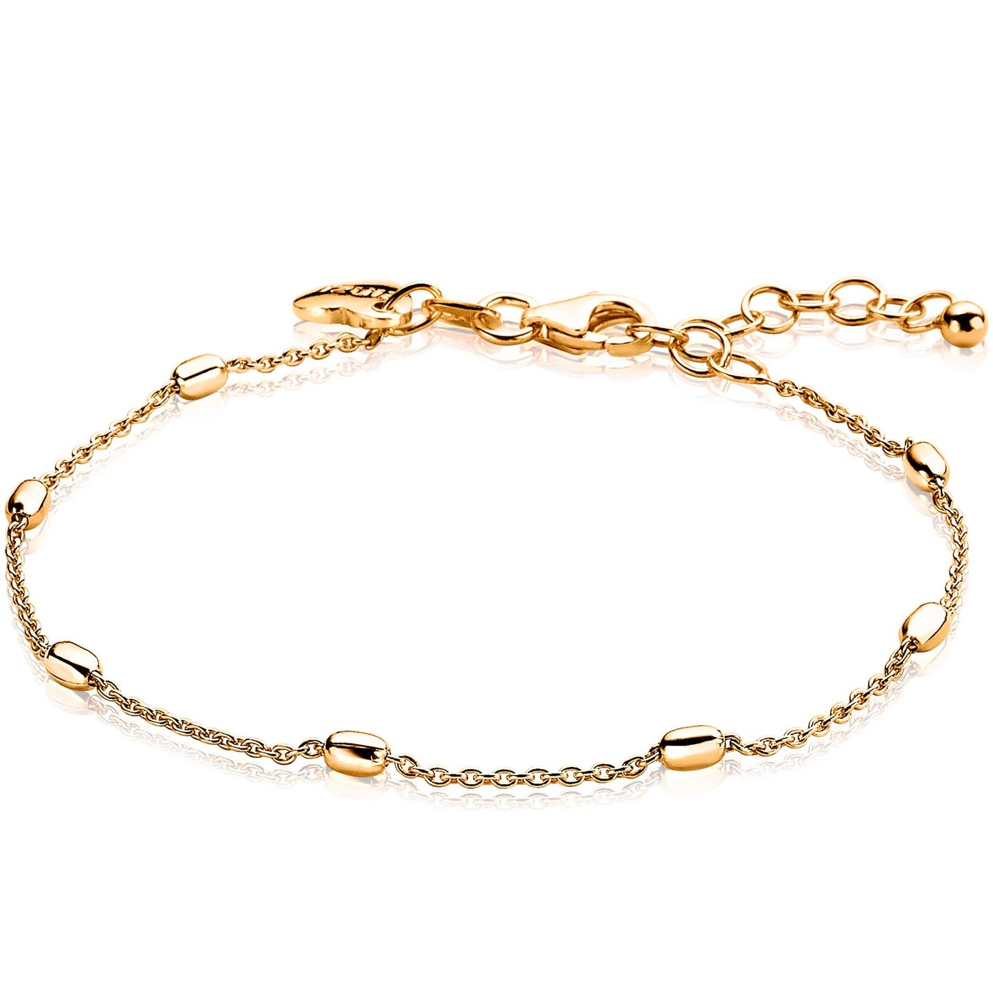 ZINZI ZILVEREN VERGULD OVAAALTJES ARMBAND ZIA1655G