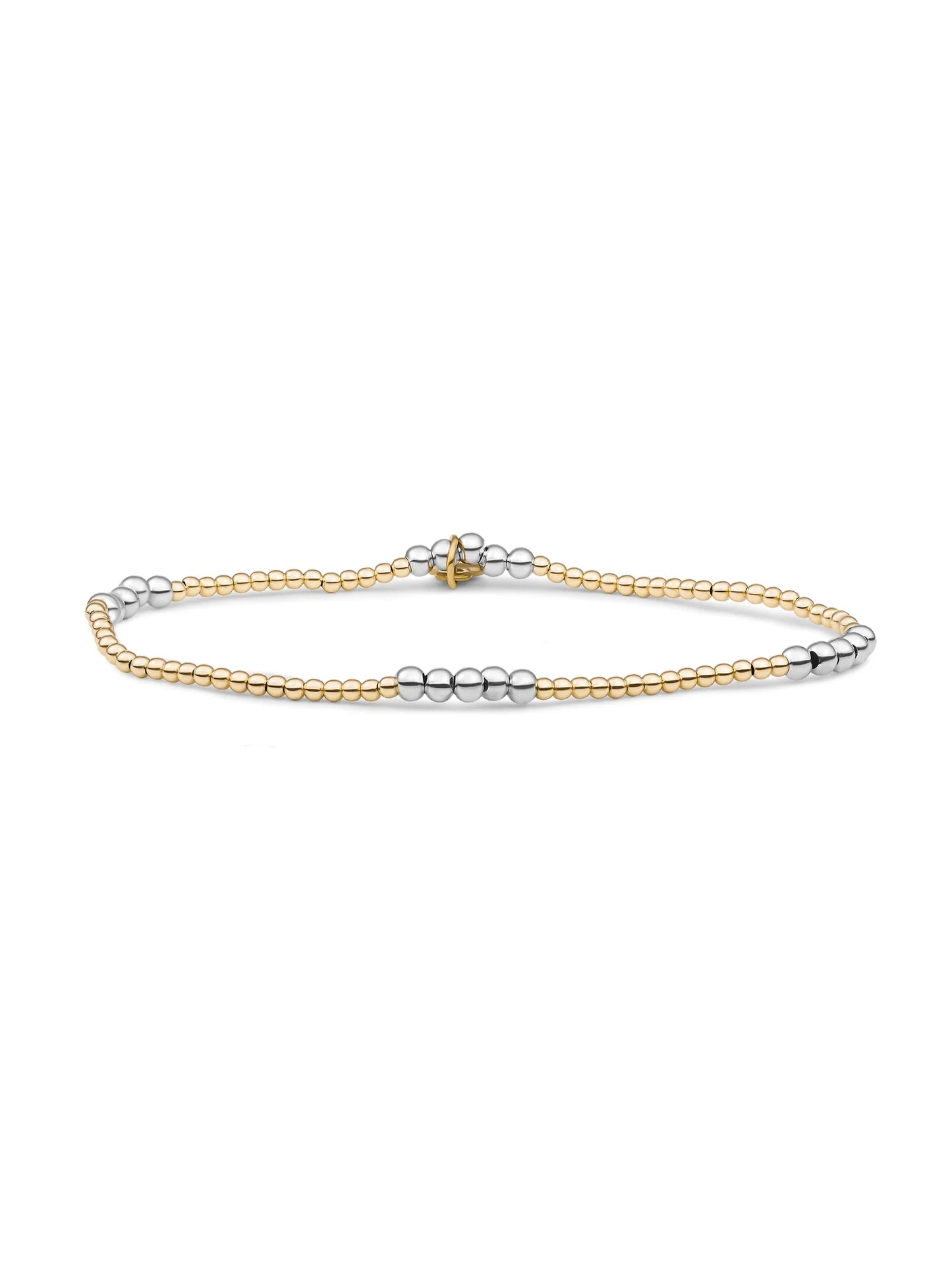 SPARKLING BRACELET | BICOLOR MIX 2MM GOLD + 3MM SILVER