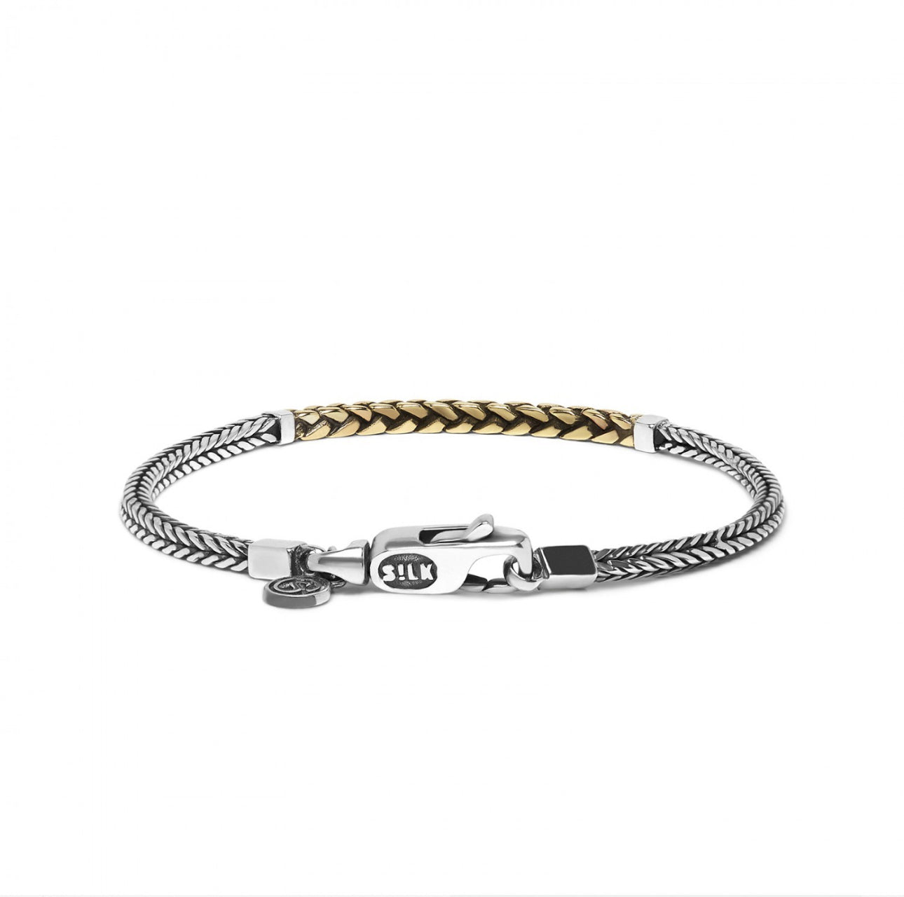 SILK 650SBR ARMBAND ZILVER BICOLOR