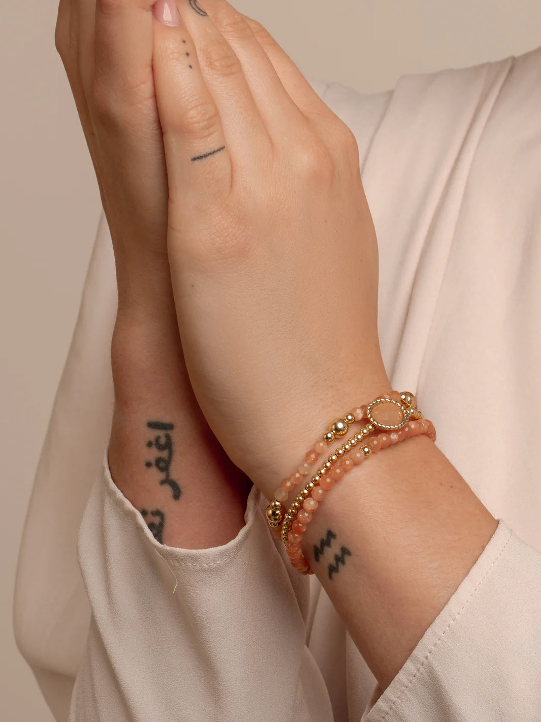 SPARKLING Sunstone Saturn small armband