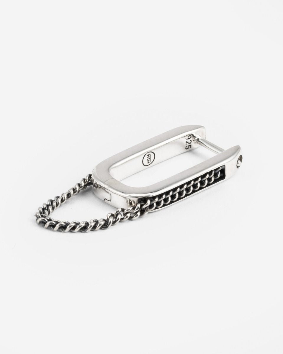 BUDDHA TO BUDDHA ESSENTIAL HOOP CHAINLINK ZILVER SINGLE PIECE