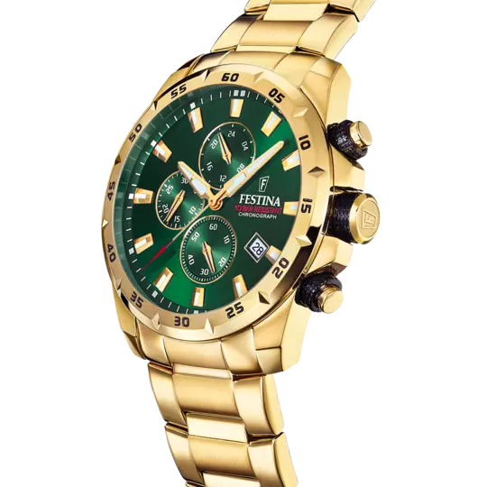 FESTINA HEREN GROEN GOUDKLEURIG HORLOGE F20541/3