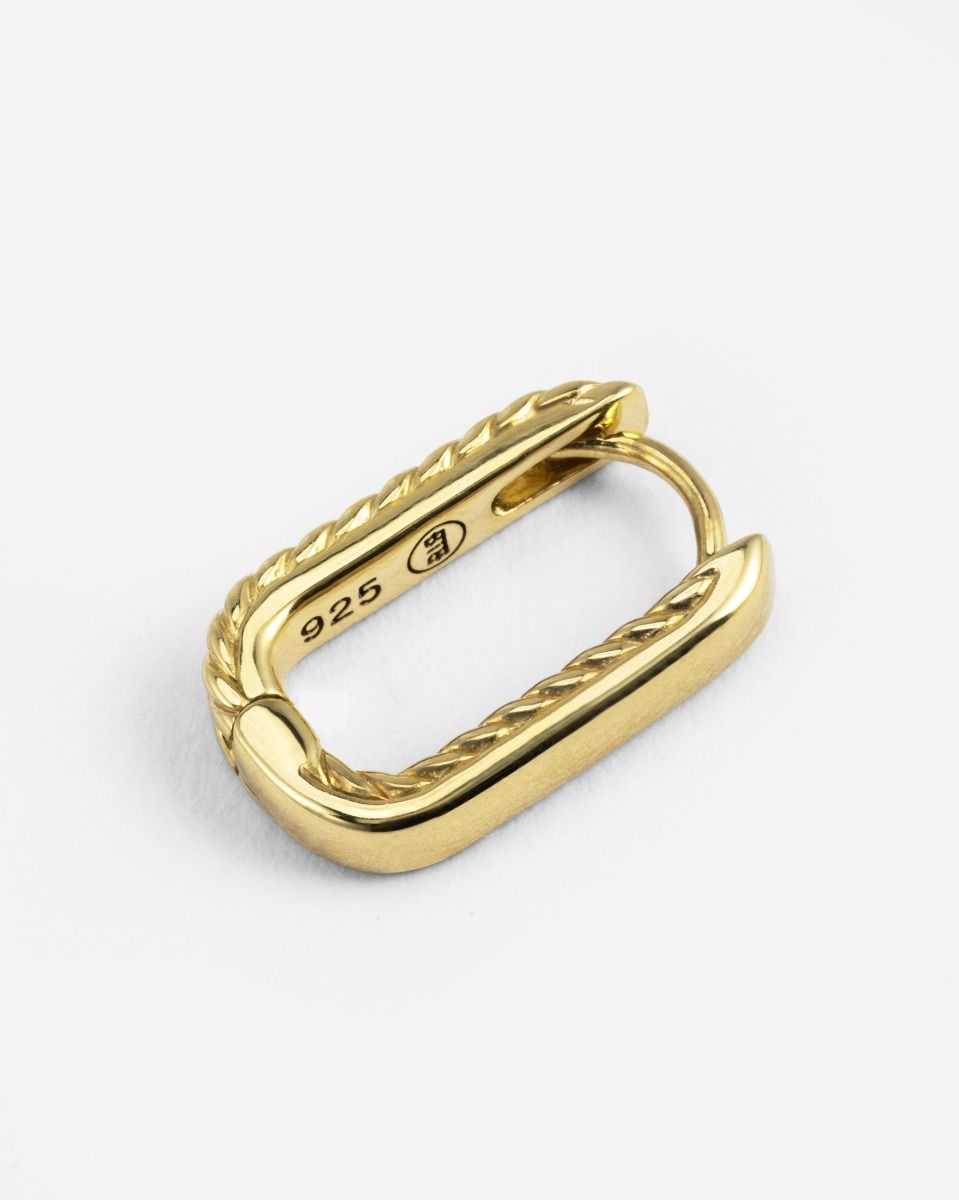 BUDDHA TO BUDDHA BARBARA OMKEERBARE HOOP VERGULD ZILVER SINGLE PIECE
