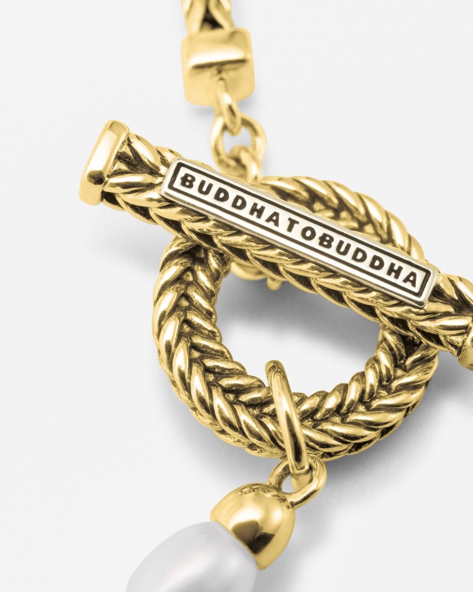 BUDDHA TO BUDDHA BARBARA MINI PAREL ARMBAND VERGULD ZILVER