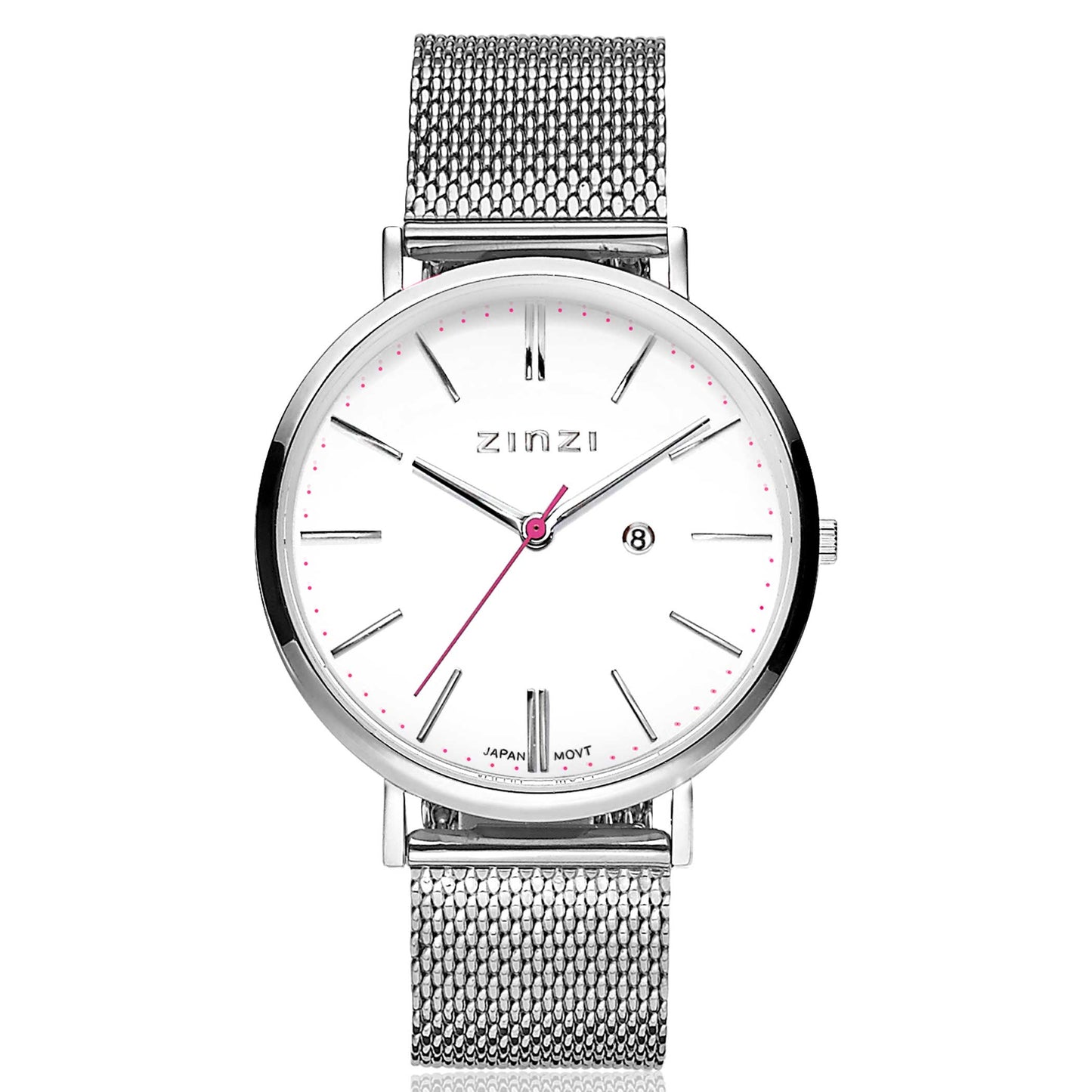 ZINZI HORLOGE ZILVER-WIT ZIW406M