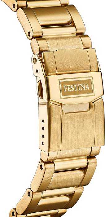 FESTINA HEREN GOUDKLEURIG GROEN HORLOGE F20492/3