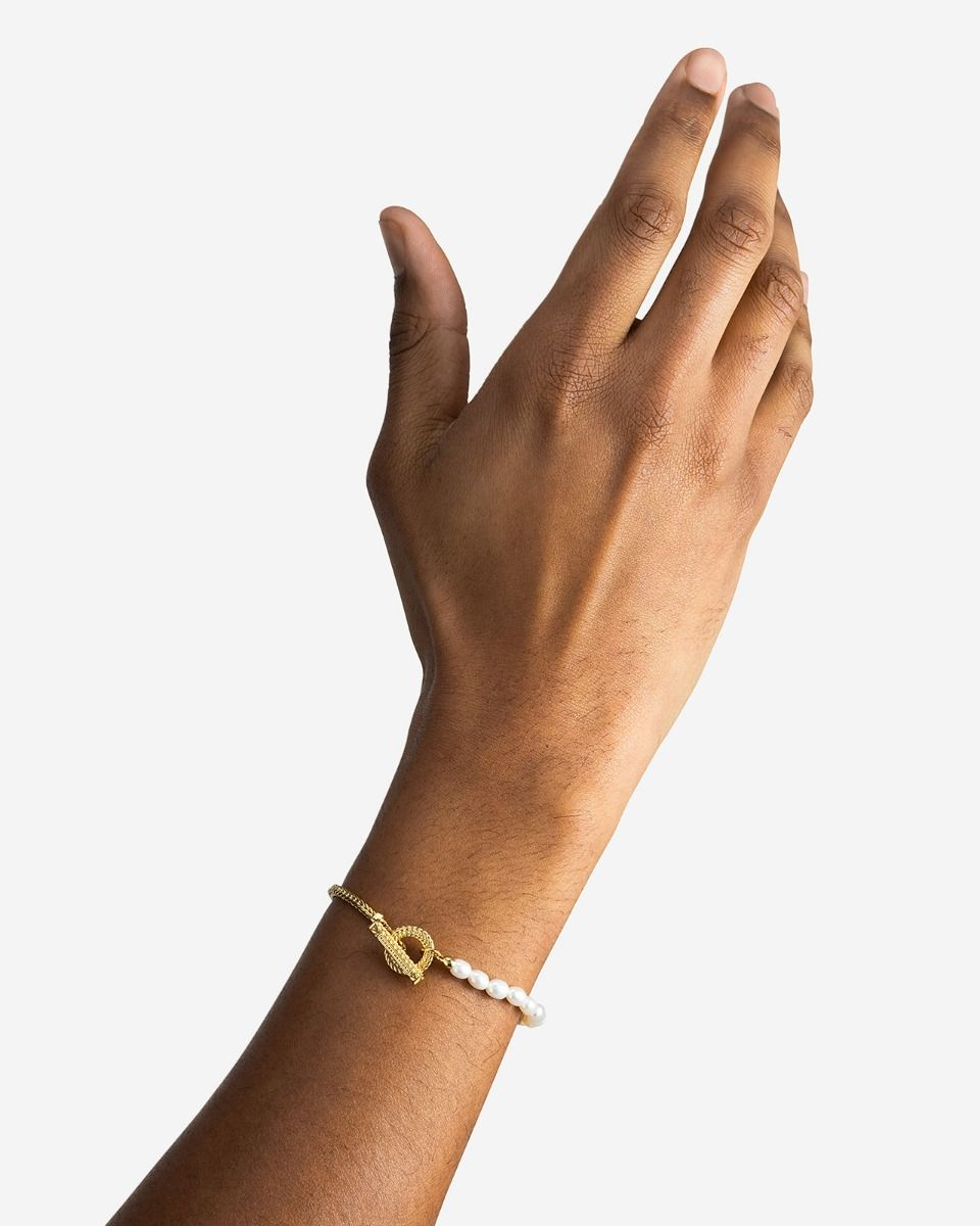 BUDDHA TO BUDDHA BARBARA MINI PAREL ARMBAND VERGULD ZILVER