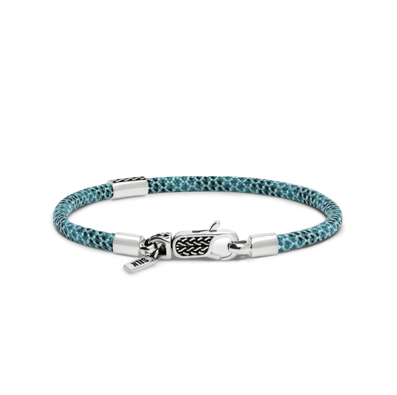 SILK 785AZ2 ARMBAND ZILVER & PARACORD