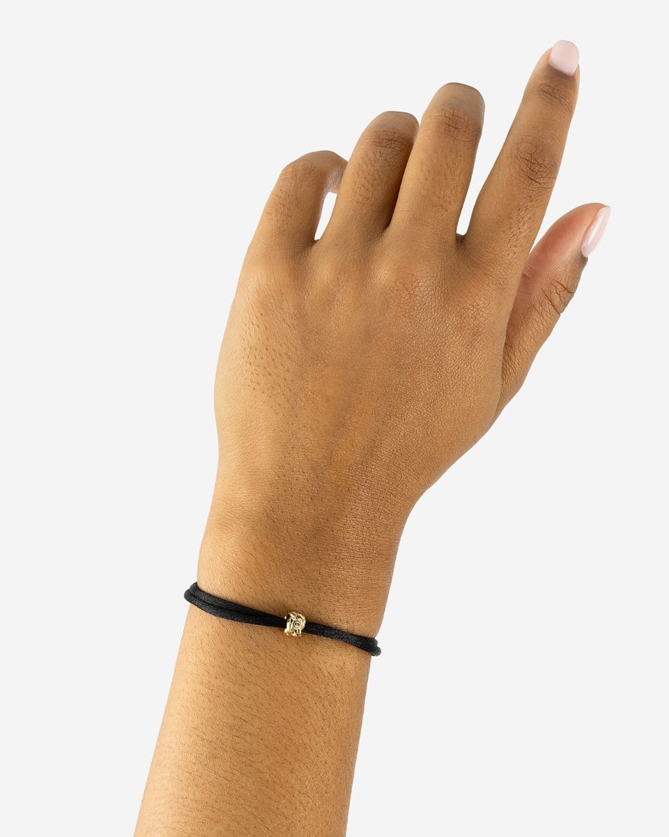 BUDDHA TO BUDDHA CORD BRACELET NATHALIE 14KT GOLD