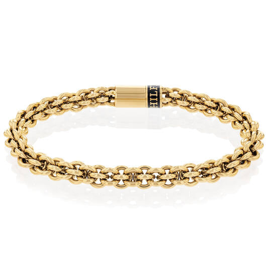 Tommy Hilfiger Roestvrijstalen vergulden schakelarmband 19 cm