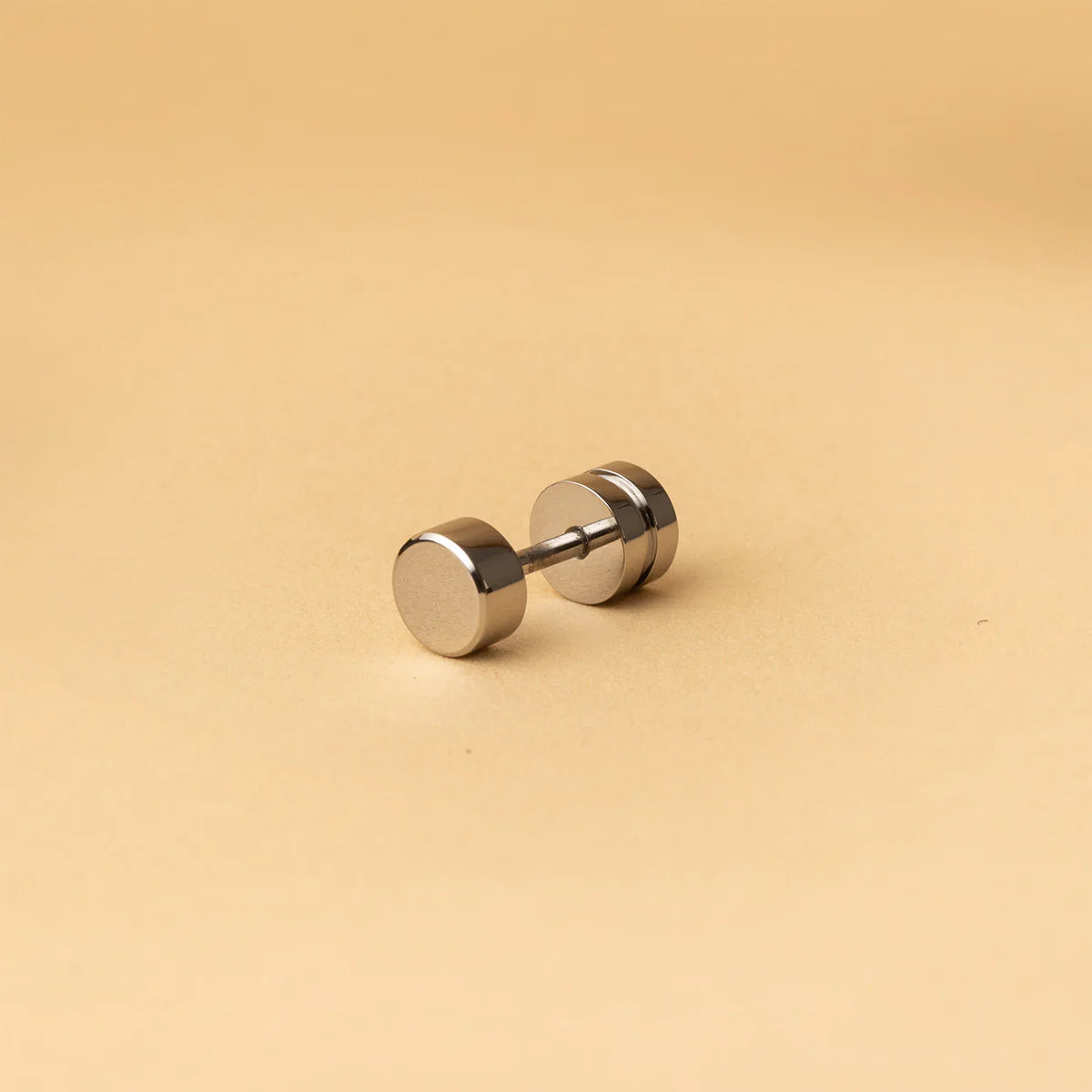GEMINI Auris volledig titanium oorbel - rond one piece
