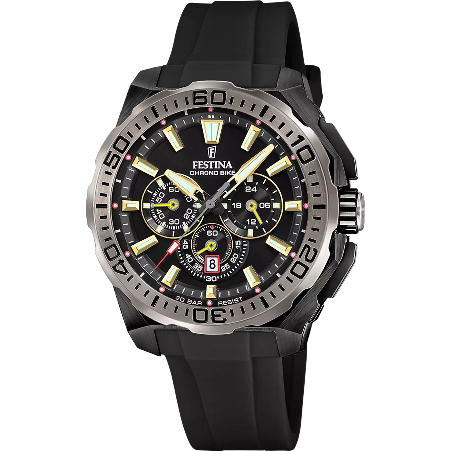 FESTINA CHRONO BIKE HERENHORLOGE F20726/3 ZWARTE RUBBEREN BAND