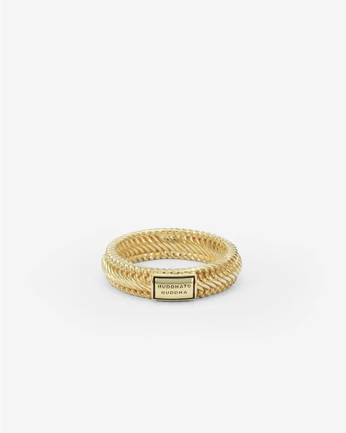BUDDHA TO BUDDHA EDWIN MINI RING SILVER GOLD PLATED