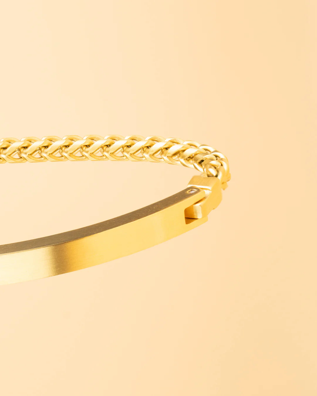 GEMENI MEMENTO 3 MM ARMBAND MET GOUDEN AFWERKING