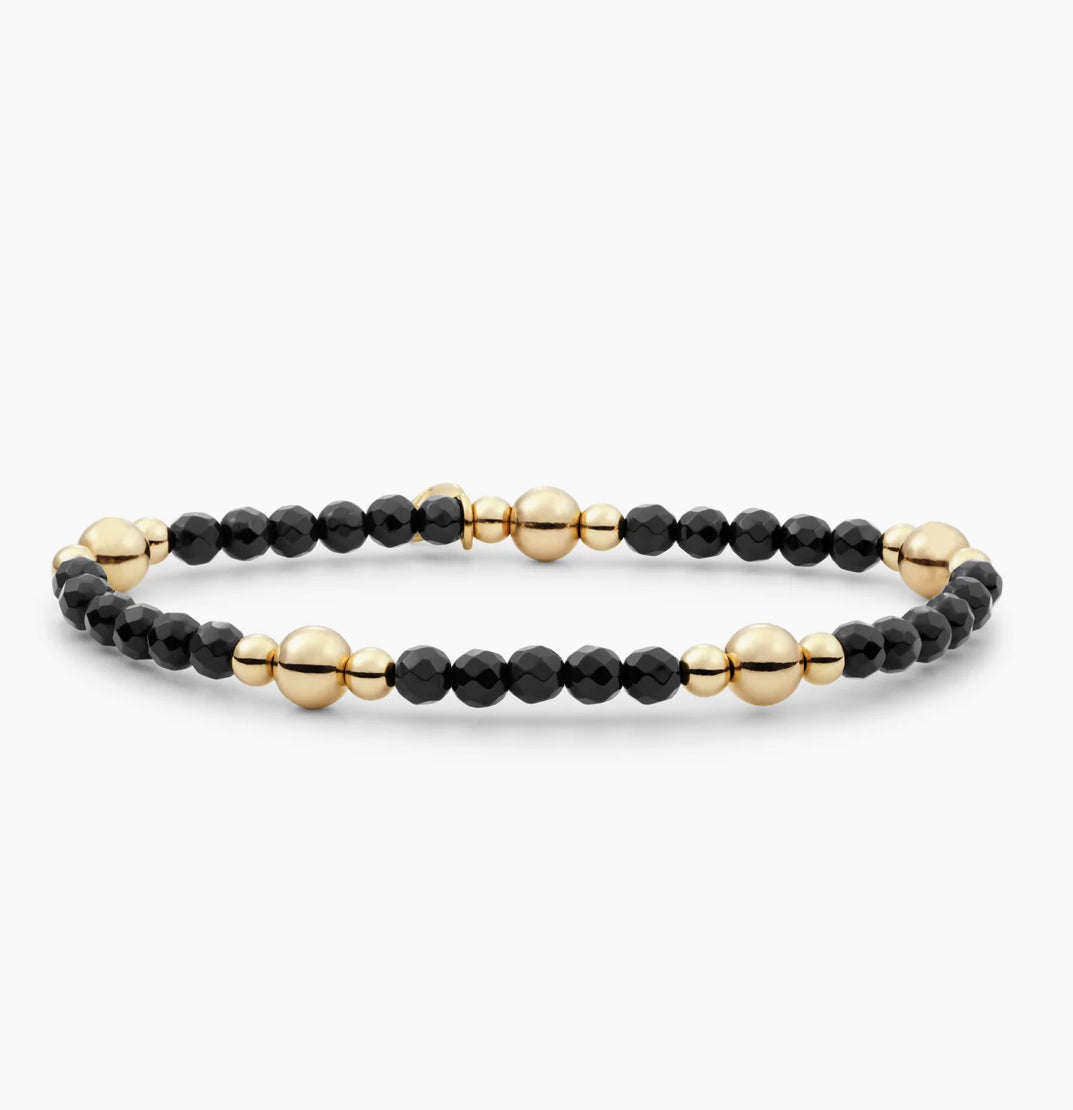 SPARKLING BOLD MIX ARMBAND ONYX