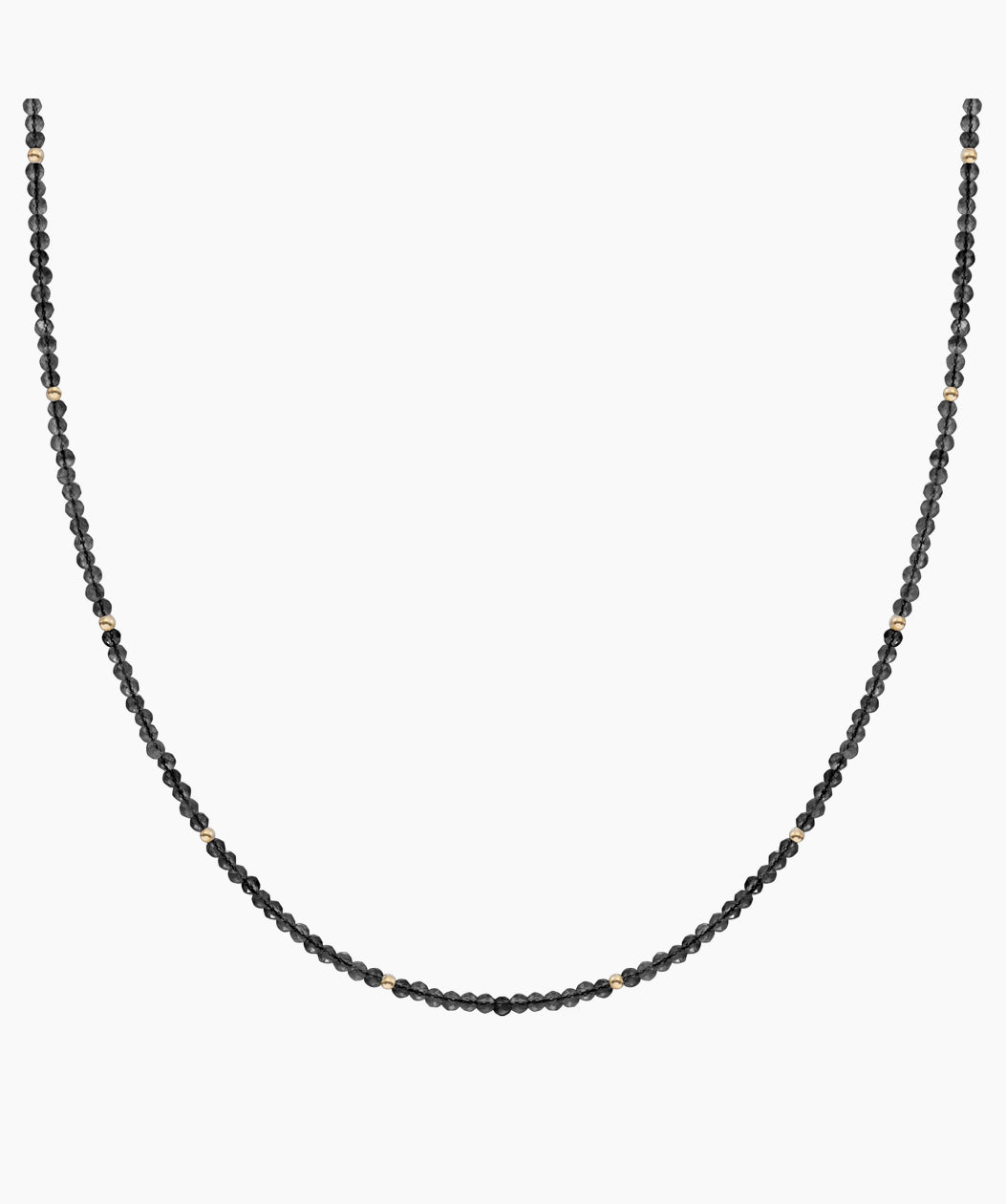SPARKLING KRALEN KETTING 2MM ONYX