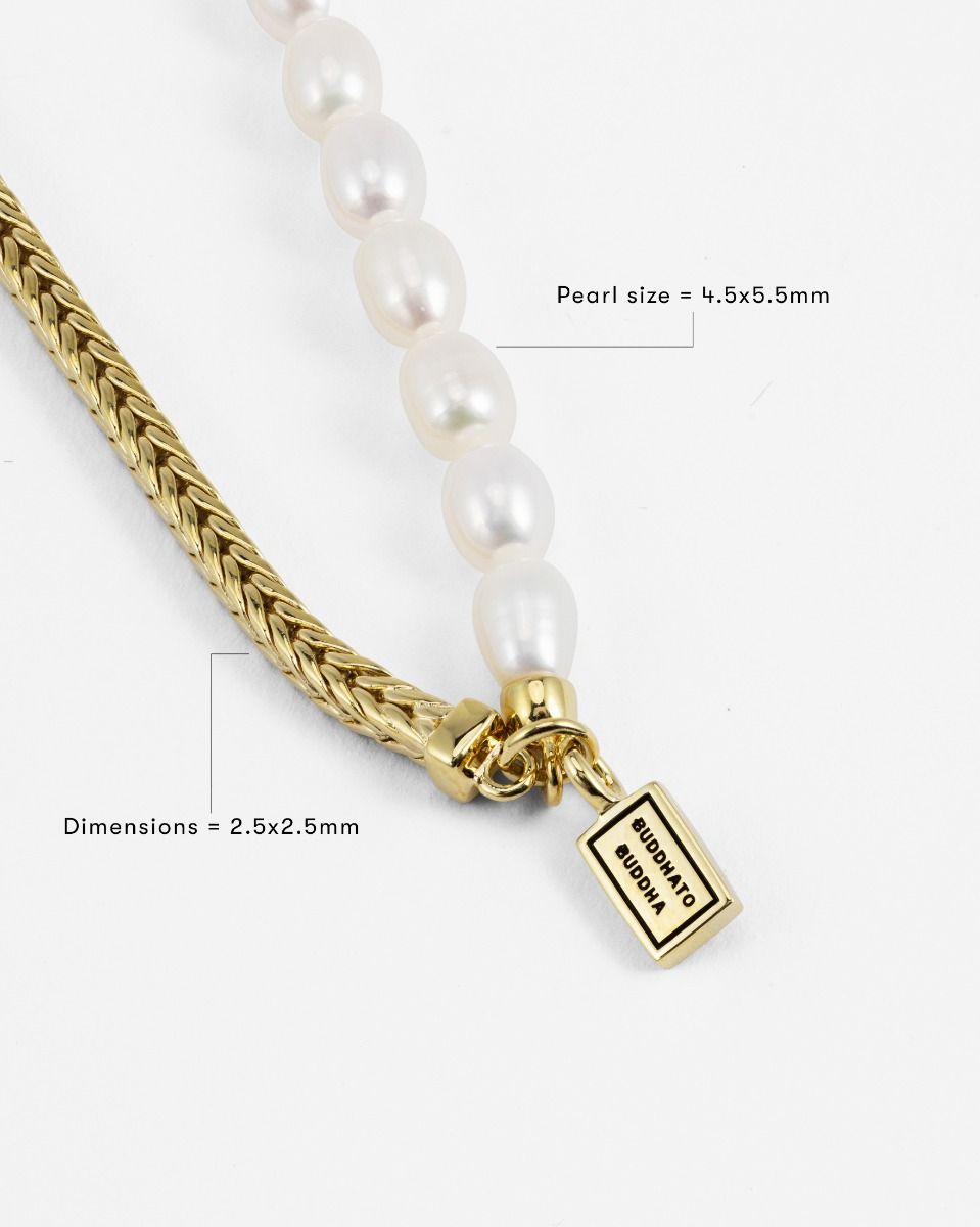 BUDDHA TO BUDDHA BARBARA MINI PAREL KETTING VERGULD 45 CM