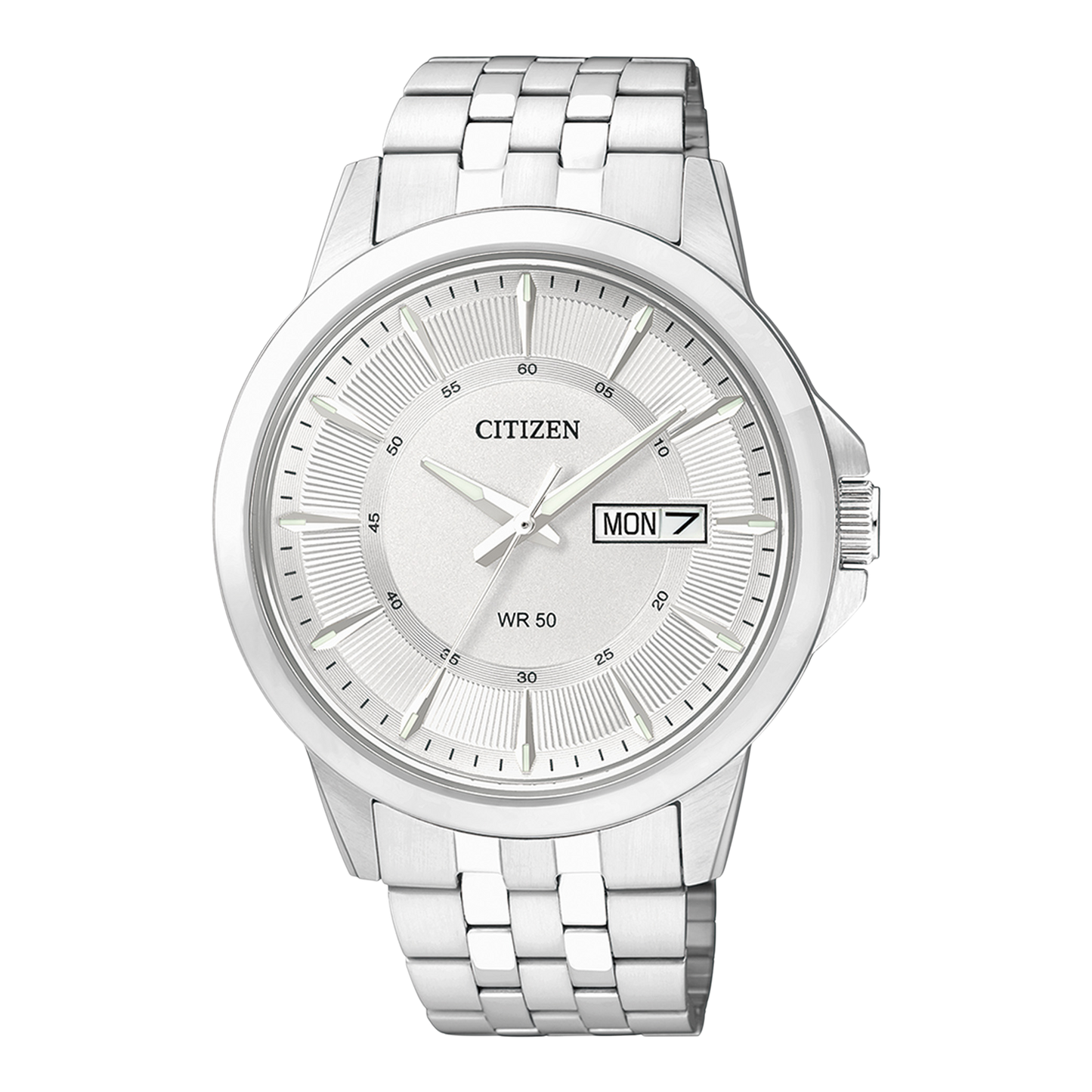 CITIZEN Sporty Quartz Horloge voor Heren – Witte Wijzerplaat BF2011-51AE