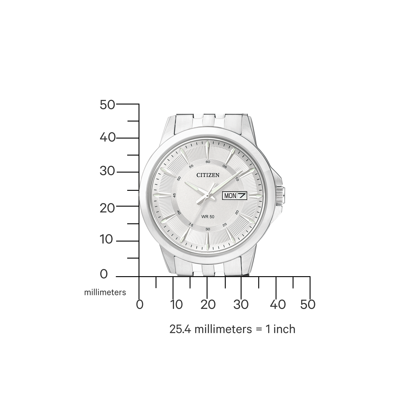 CITIZEN Sporty Quartz Horloge voor Heren – Witte Wijzerplaat BF2011-51AE