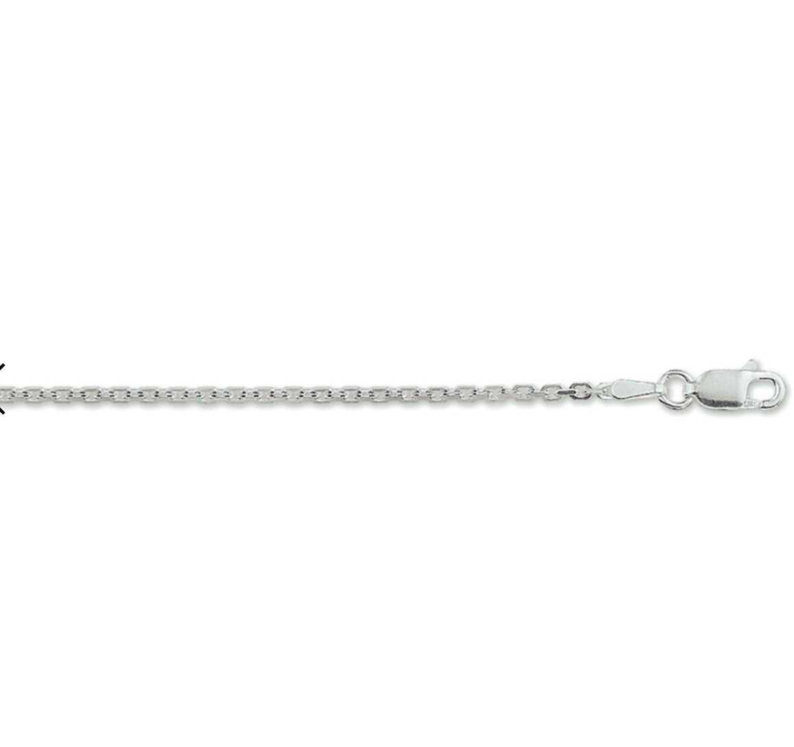 L-KASIUS Ketting anker gediamanteerd 1,6 mm