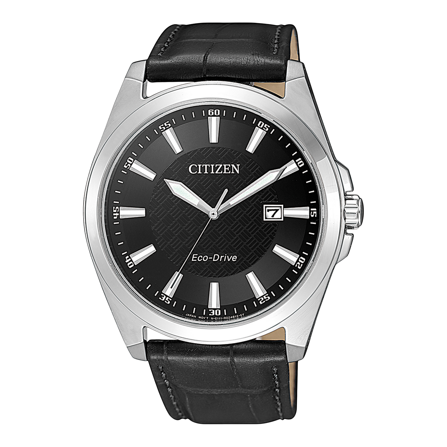 CITIZEN Eco-Drive Horloge voor Heren – Zwarte Wijzerplaat BM7108-14E