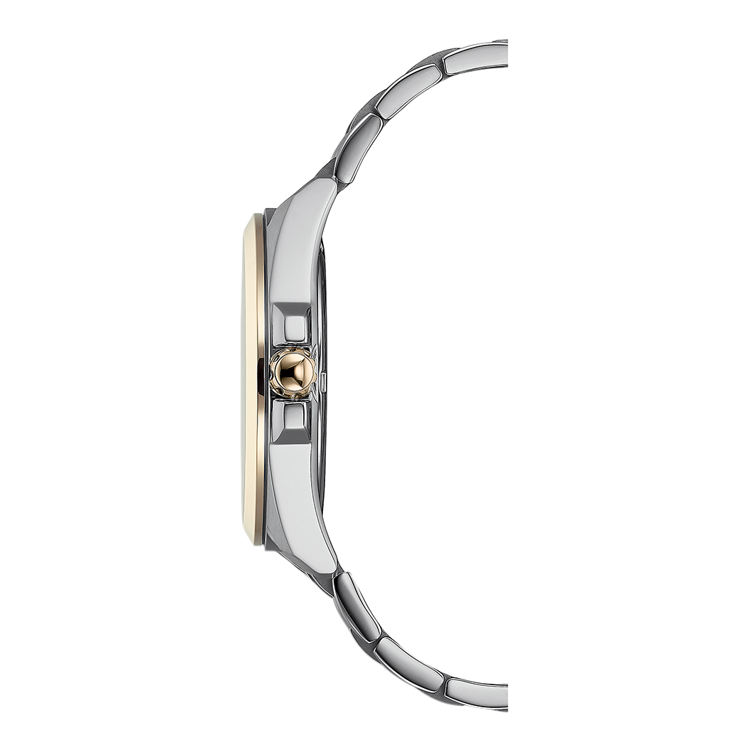 CITIZEN Eco-Drive Horloge voor Heren – Zwarte Wijzerplaat met Bicolor Kast BM7109-89E