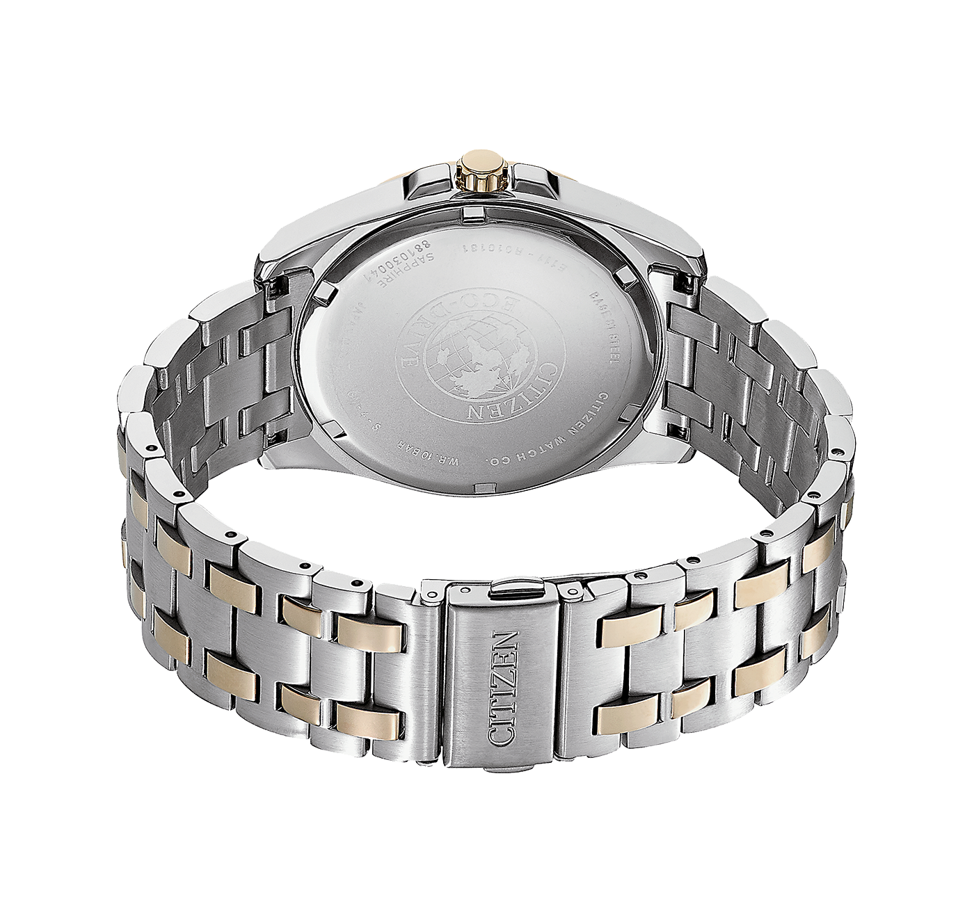 CITIZEN Eco-Drive Horloge voor Heren – Zwarte Wijzerplaat met Bicolor Kast BM7109-89E