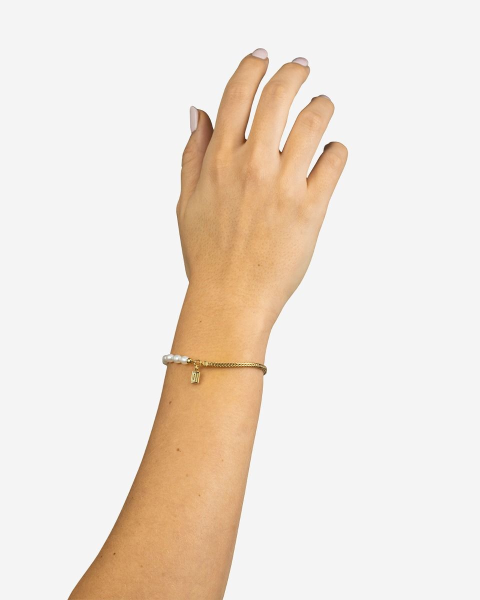 BUDDHA TO BUDDHA BARBARA MINI PAREL ARMBAND VERGULD ZILVER