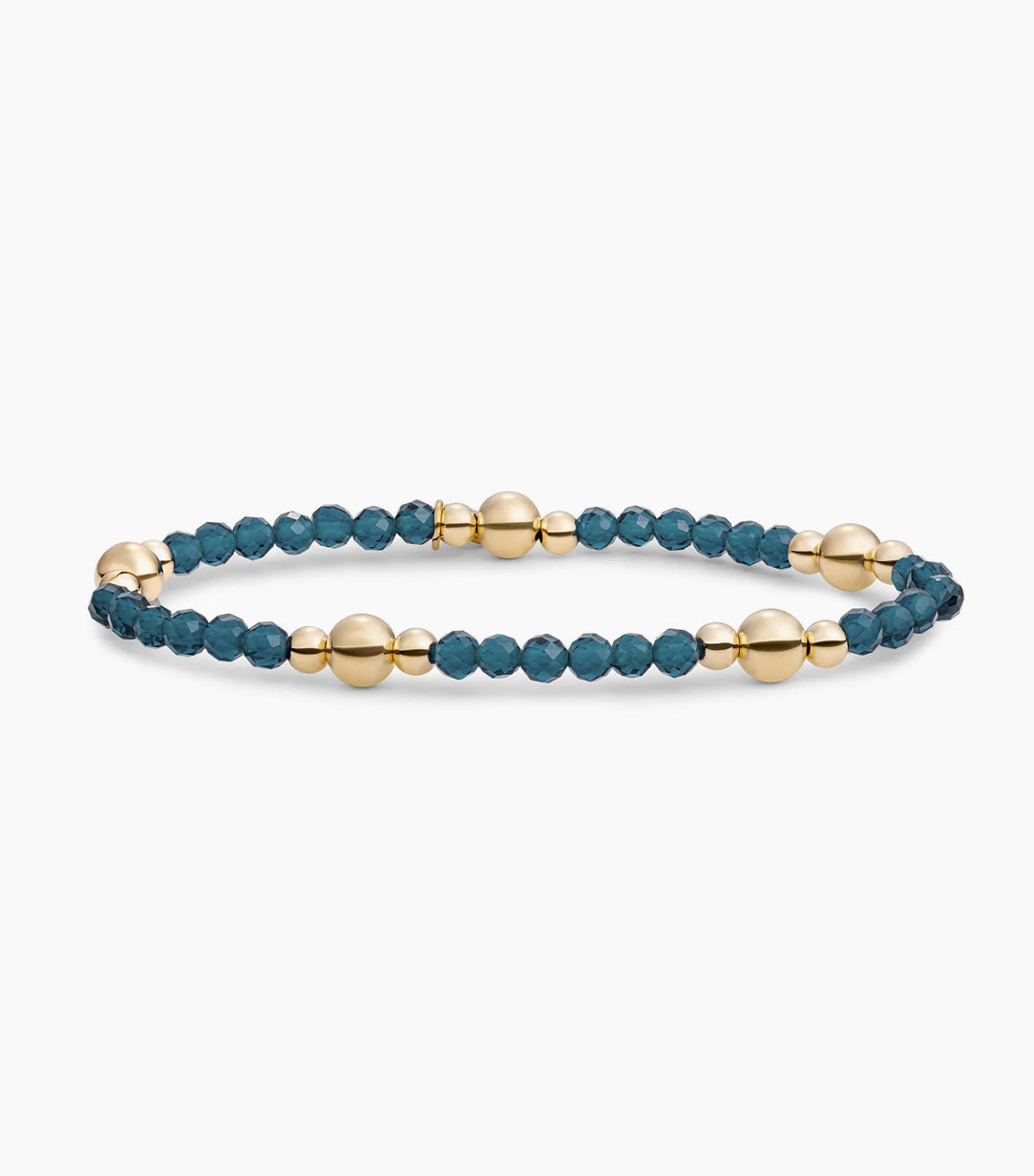 SPARKLING BOLD MIX ARMBAND OCEAN TOPAZ QUARTZ