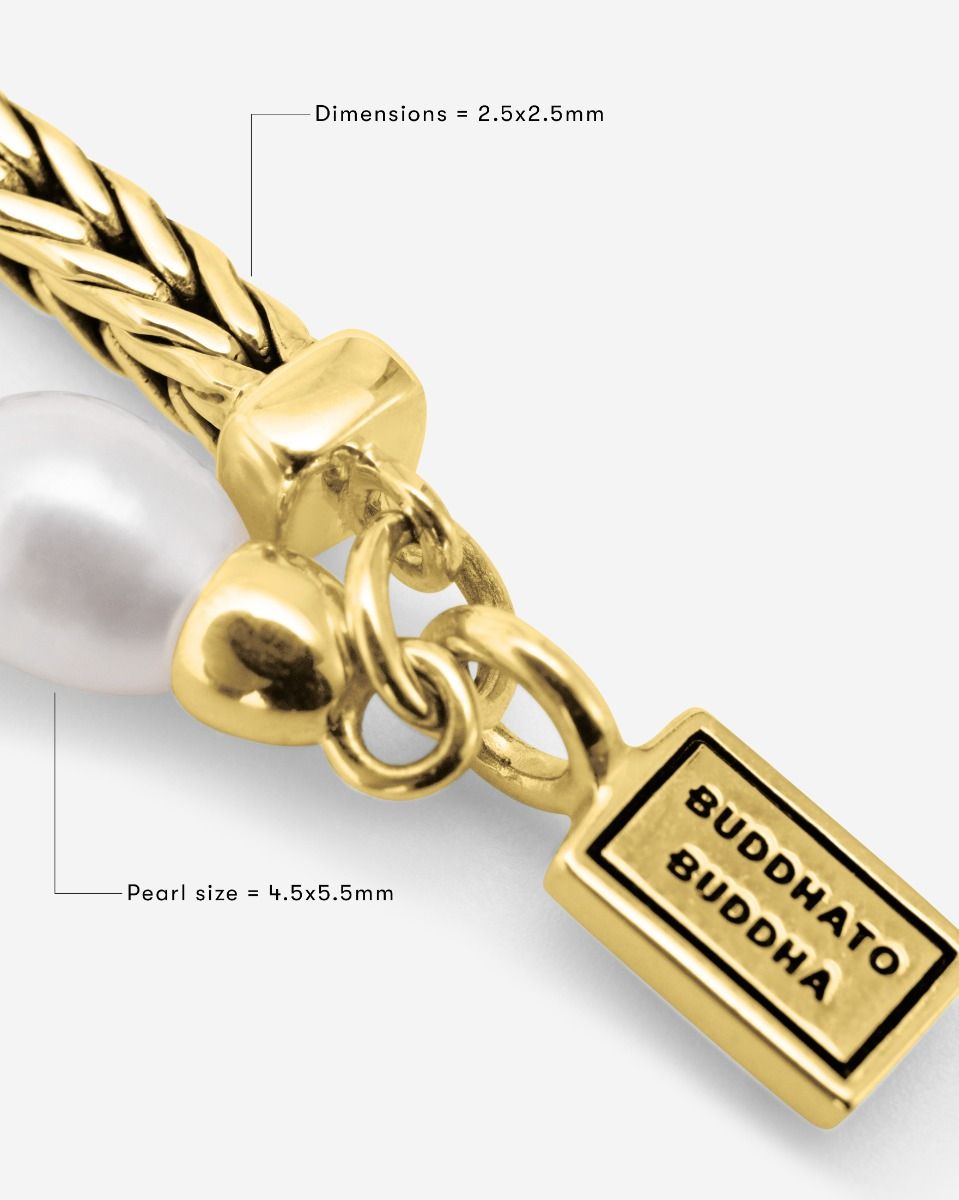 BUDDHA TO BUDDHA BARBARA MINI PAREL ARMBAND VERGULD ZILVER