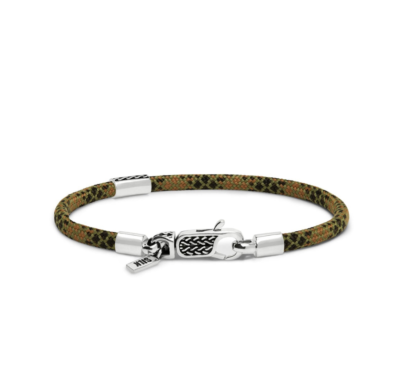 SILK 785EM2 ARMBAND ZILVER & PARACORD