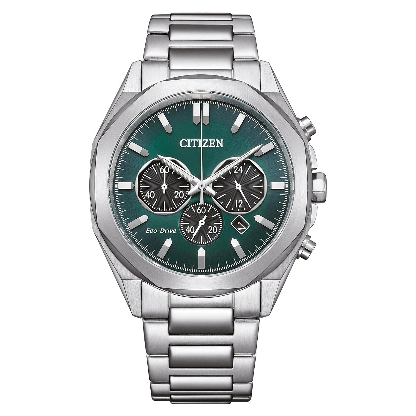 CITIZEN Eco-Drive Chronograph Horloge voor Heren – Groene Wijzerplaat CA4590-81X