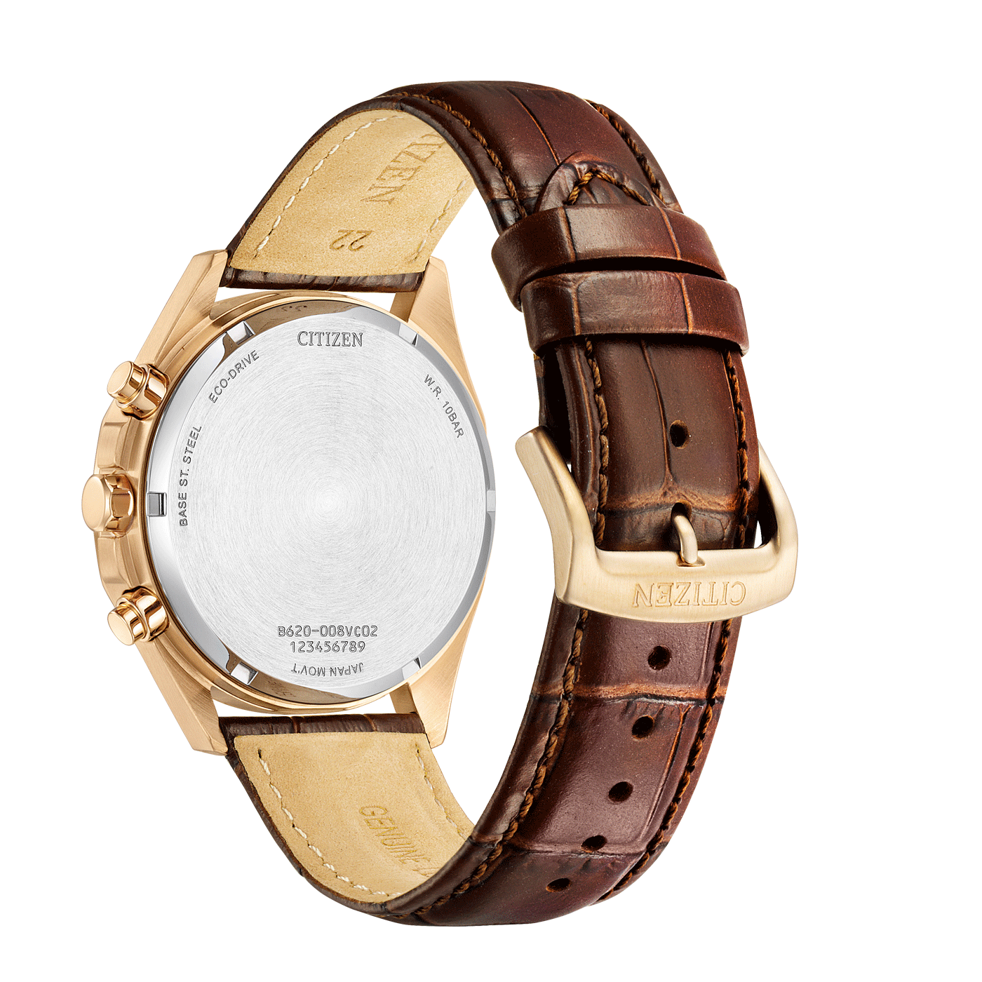 CITIZEN Eco-Drive Chronograph Horloge voor Heren – Ivoorwitte Wijzerplaat CA4593-15A